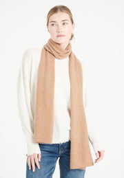 Écharpe unisex en cachemire camel - UNI 1-0