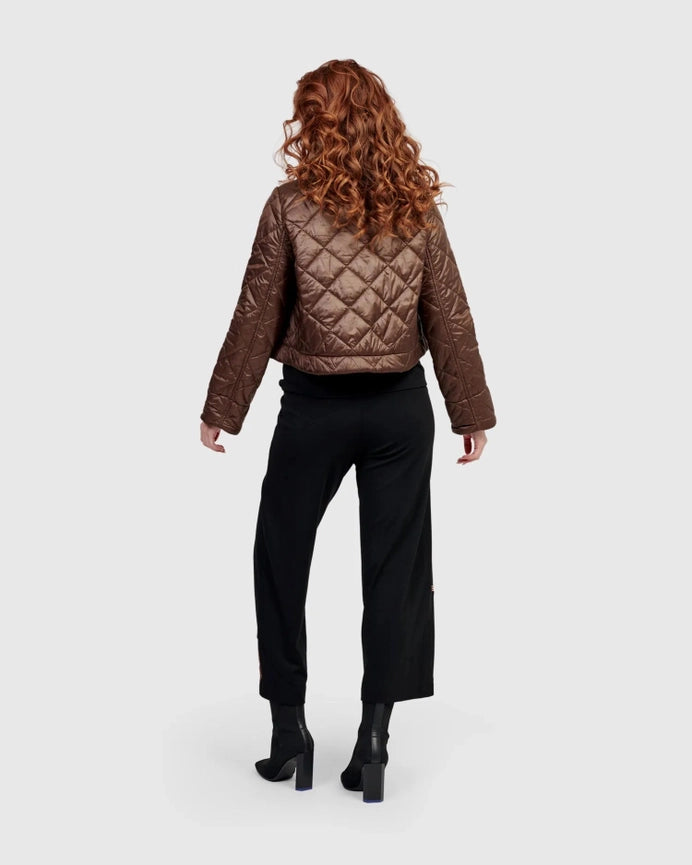 Effie Moto Jacket, Chocolate-Jacket-Alembika-US 6-8-chocolate-Urbanheer