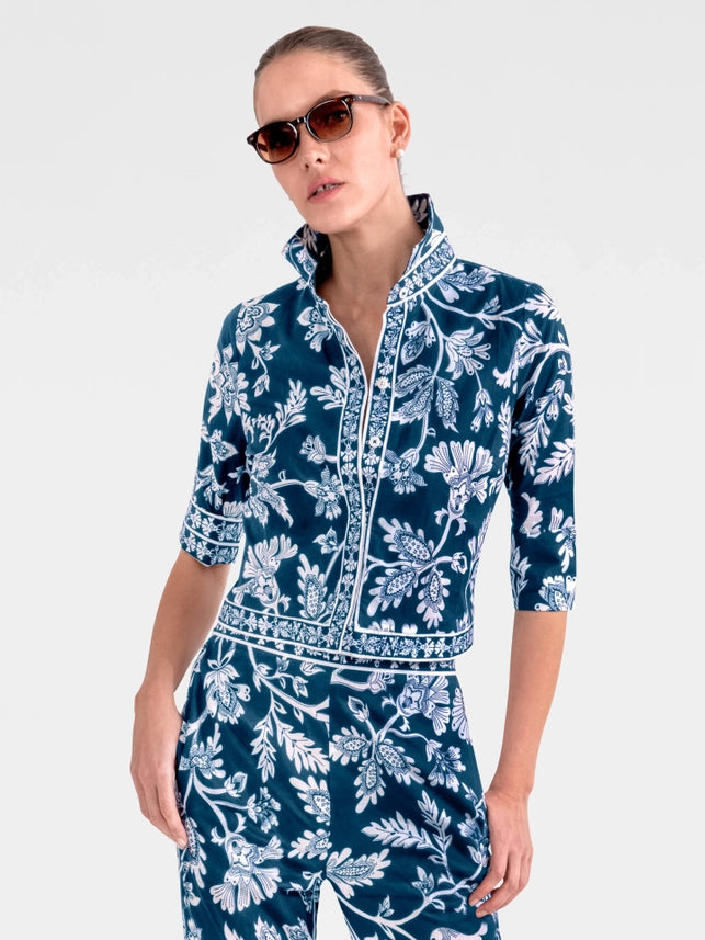 Effortless Top - Stunning Stippling-Top-Gretchen Scott LLC-XS-Navy-Urbanheer