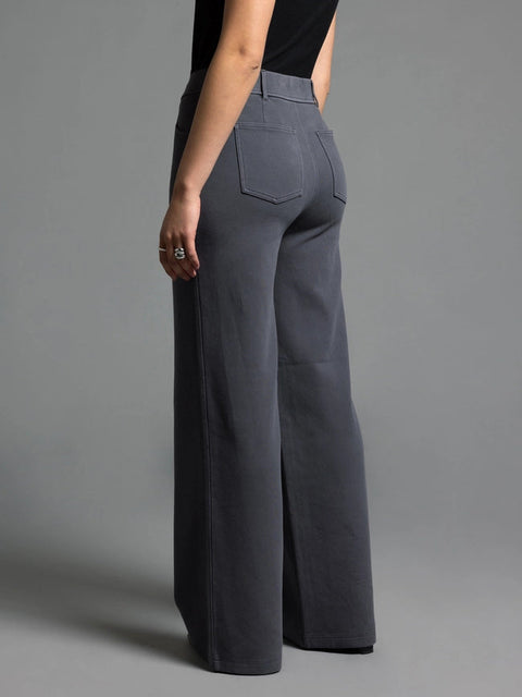 Elastic Waistband Relaxed Pants - Genevieve Pants EBONY-Pants-Weekend Los Angeles-XS-EBONY-Urbanheer