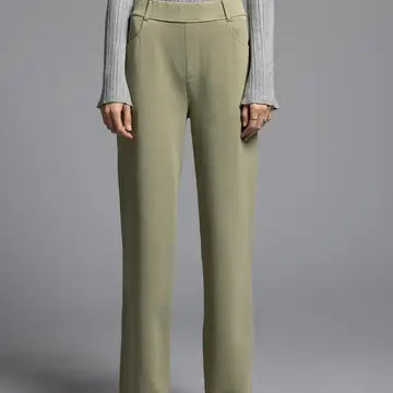 Elastic Waistband Relaxed Pants - Genevieve Pants