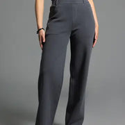 Elastic Waistband Relaxed Pants - Genevieve Pants