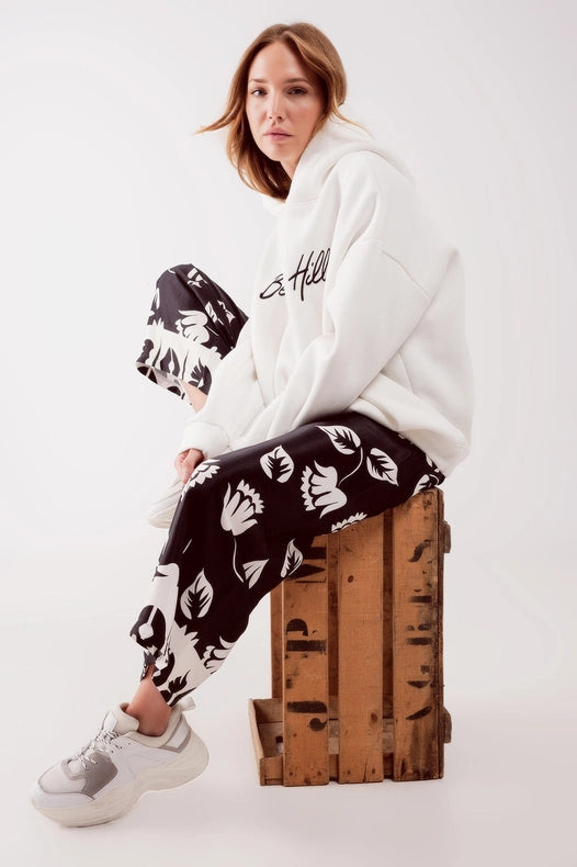 Elasticated Super Wide Leg Pants In Black-Pants-Q2-S-Black-Urbanheer