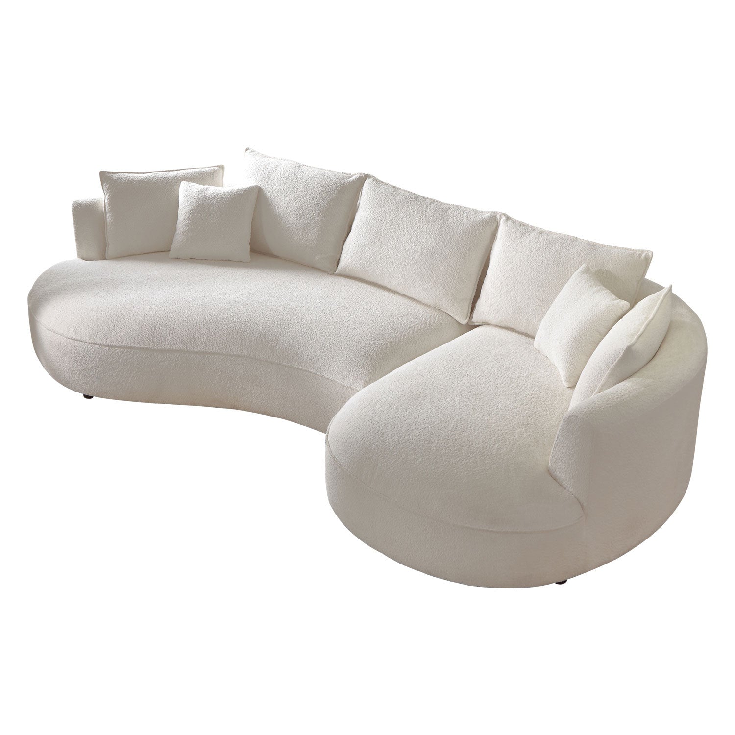 Elegant Cloud Curve Designer Sofa – Beige