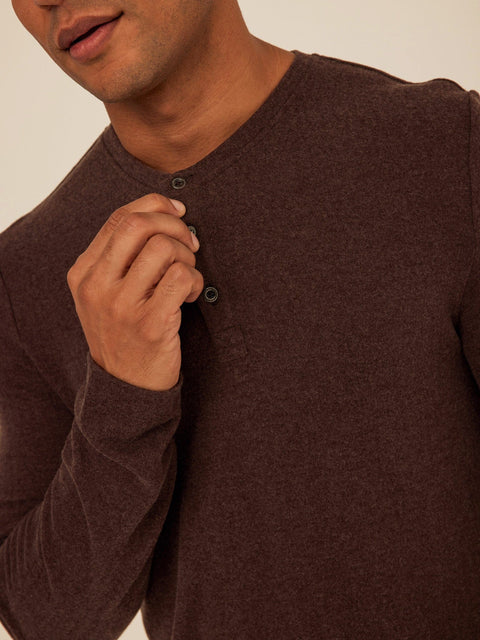 Elias Sweater Knit Long Sleeve Henley