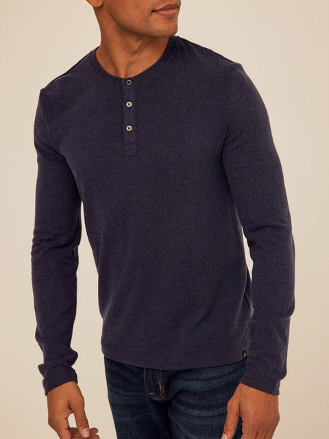 Elias Sweater Knit Long Sleeve Henley