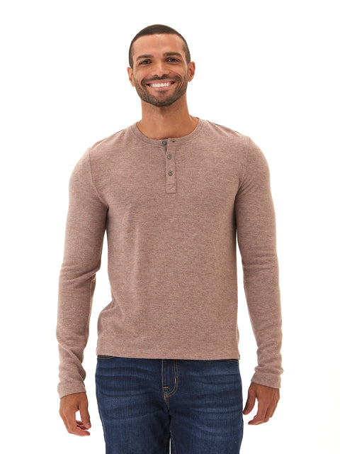 Elias Sweater Knit Long Sleeve Henley