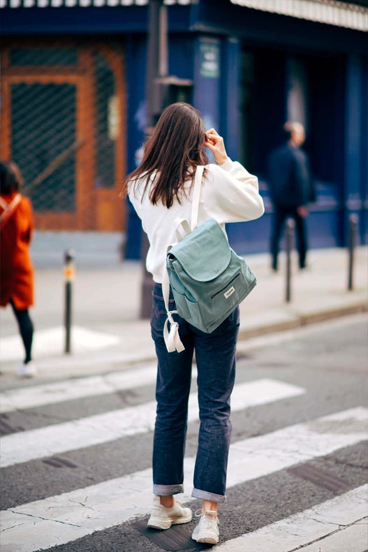 Eliot Backpack - 12 Colors - Autumn/Winter-Backpack-Hindbag-H 38 x W 30 cm with 15 cm bottom-Sage-Urbanheer