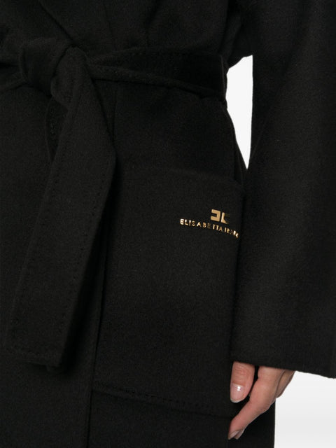 Elisabetta Franchi Coats BLACK