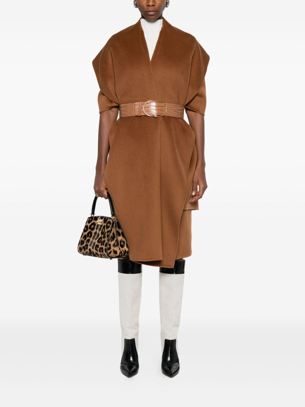 Elisabetta Franchi Coats Brown