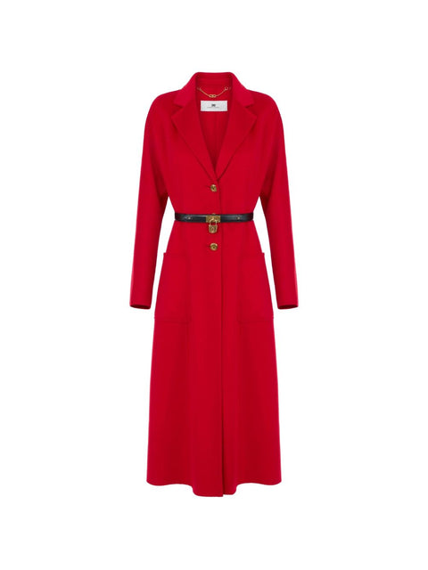 Elisabetta Franchi Coats RED