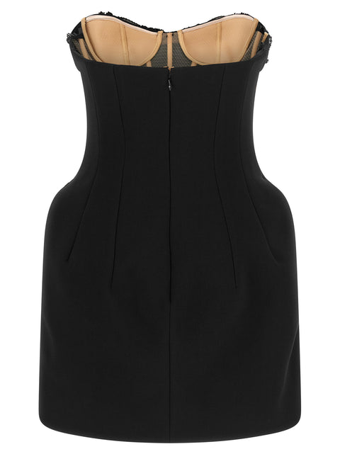Elisabetta Franchi Crystal Corset Dress