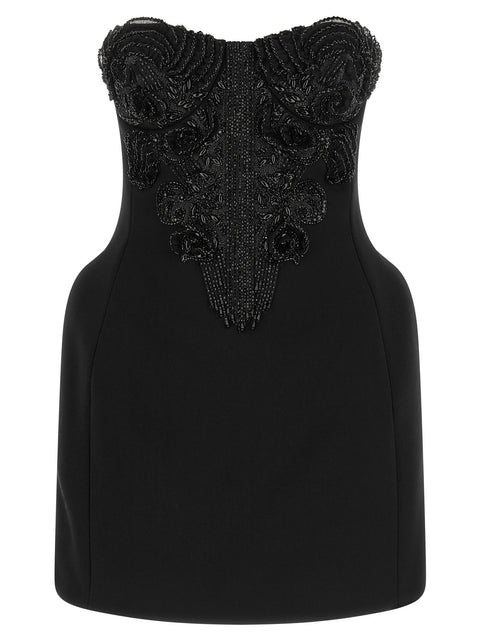 Elisabetta Franchi Crystal Corset Dress