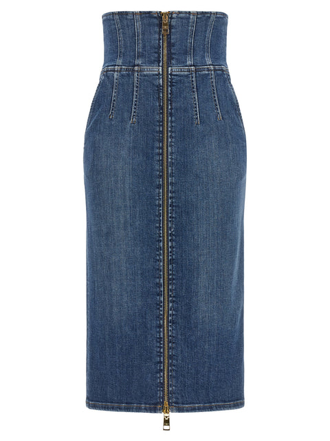 Elisabetta Franchi Denim Skirt