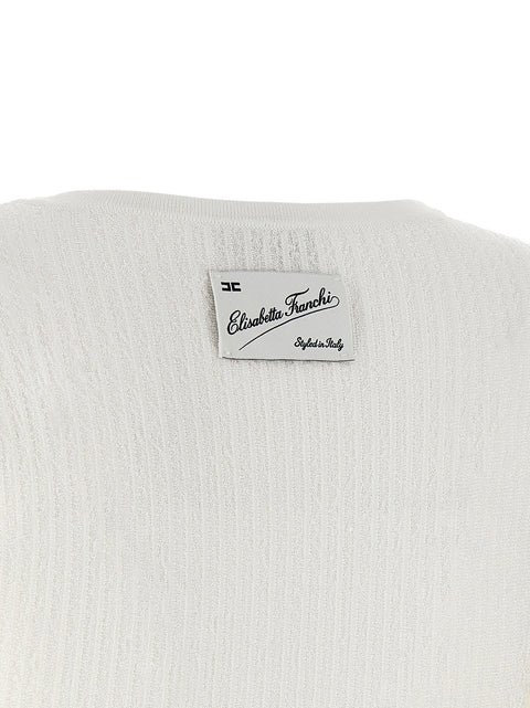 Elisabetta Franchi Knitted Pleated Dress