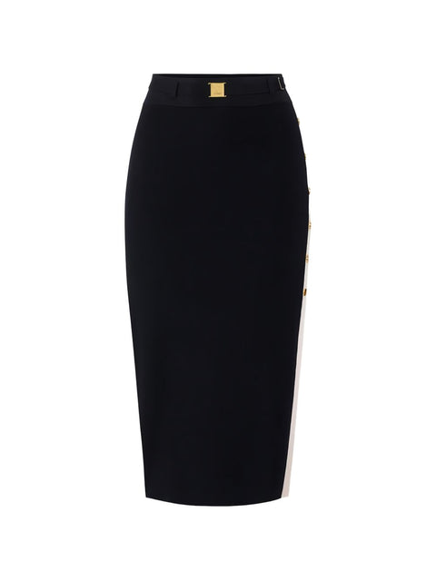 Elisabetta Franchi Knitted midi skirt