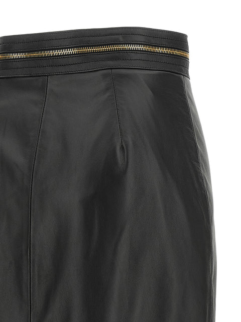 Elisabetta Franchi Leather Skirt