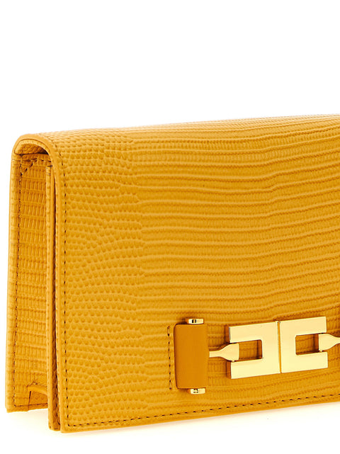 Elisabetta Franchi Lizard Print Crossbody Bag