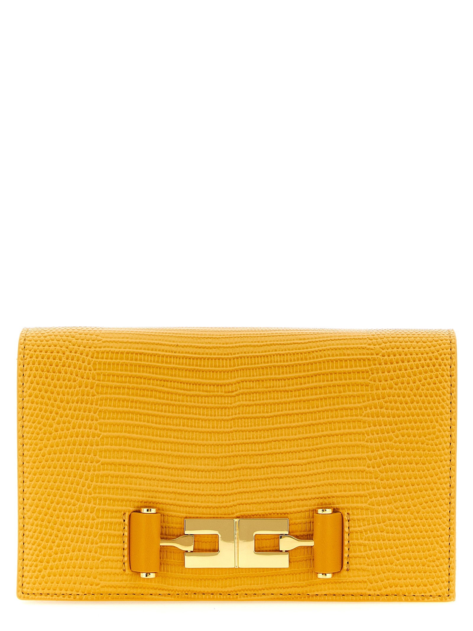 Elisabetta Franchi Lizard Print Crossbody Bag