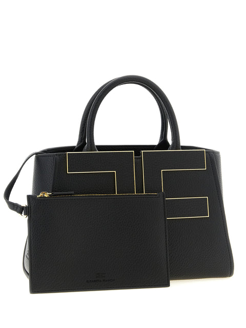 Elisabetta Franchi Maxi Logo Shopping Bag
