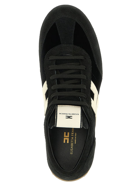 Elisabetta Franchi Nappa And Velvet Sneakers