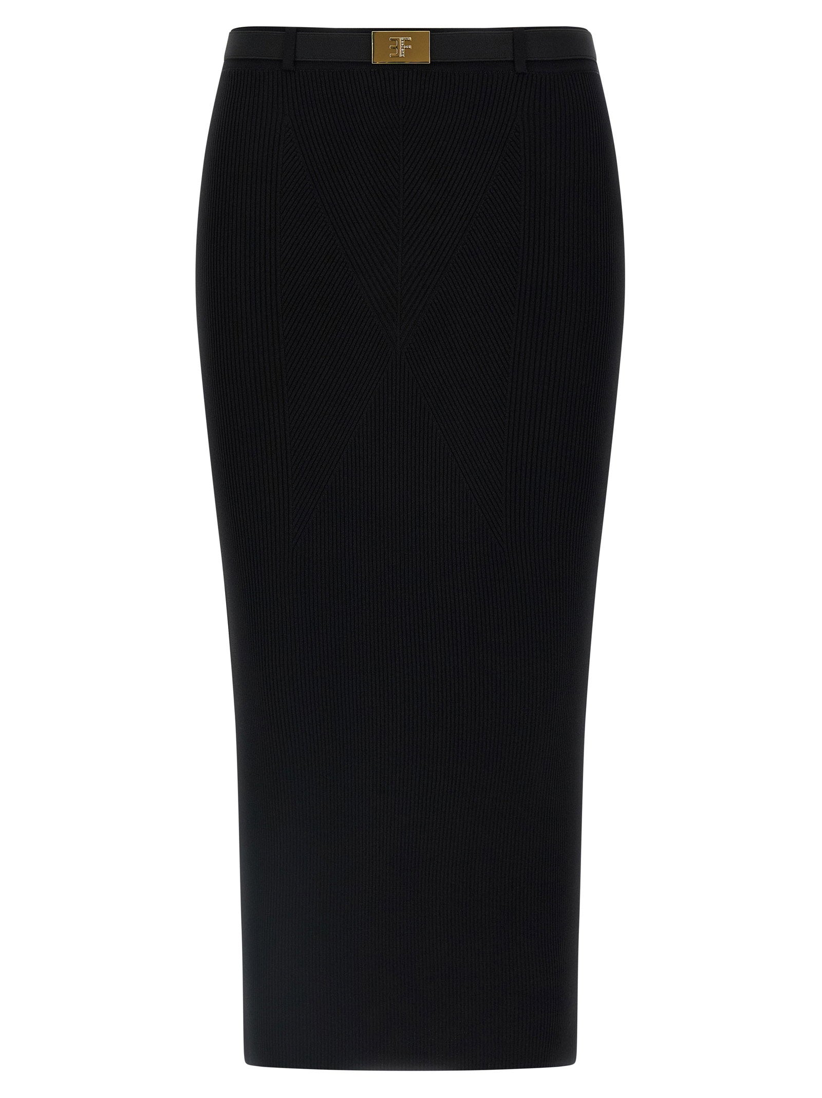 Elisabetta Franchi Ribbed Knit Skirt