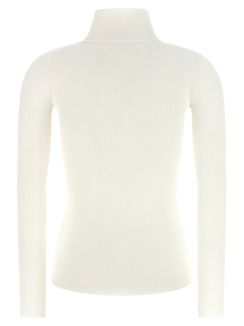 Elisabetta Franchi Turtleneck Embroidery à Jour