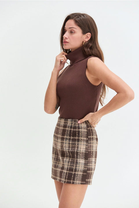 Elise Plaid Mini Skirt