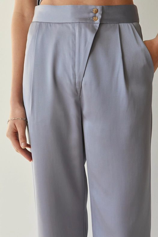 Elizabeth Satin Twill Pants-PANTS-Crescent-XS-LIGHT BLUE-Urbanheer