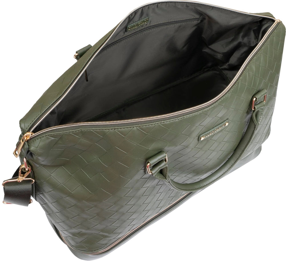 Ellen Tracy 20 Inch Woven Drop Bottom Duffel MOSS-Duffel-Magid-333-MOSS-Urbanheer