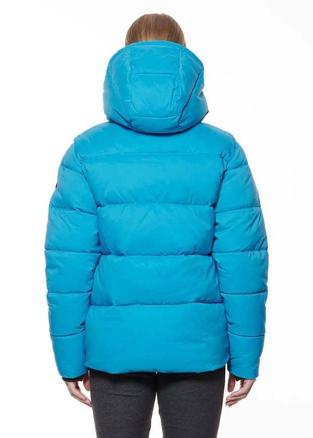 Eloise Puffer Short Jacket Turquoise from Ookpik exclusive at Eloise Puffer Short Jacket Turquoise from Ookpik exclusive at