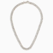 Emanuele Bicocchi 925 silver chain necklace with crystals