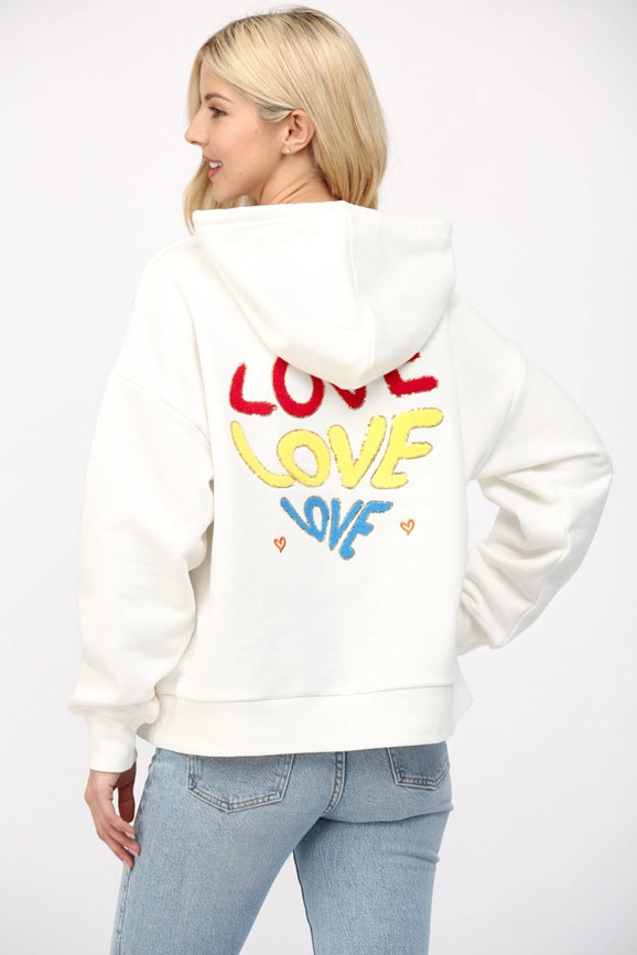 Emb Hoodie Sweatshirt-Sweatshirt-FATE-S-OFF WHITE-Urbanheer