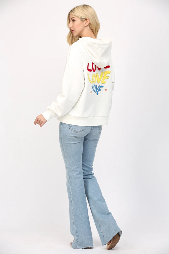 Emb Hoodie Sweatshirt-Sweatshirt-FATE-S-OFF WHITE-Urbanheer