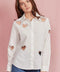 Embellished Heart Cut Out Long Sleeve Blouse White-Blouse-KIWI-S-White-Urbanheer