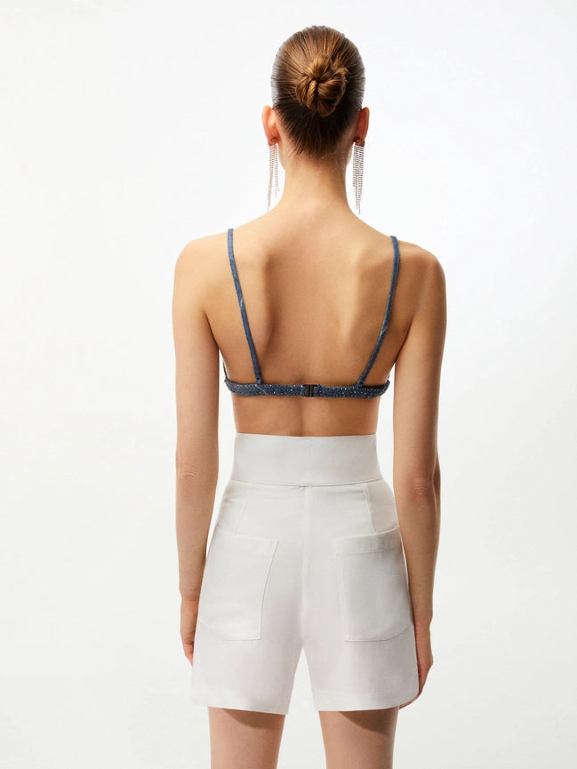 Embellished Shorts-Shorts-NOCTURNE-XS-Ecru-Urbanheer