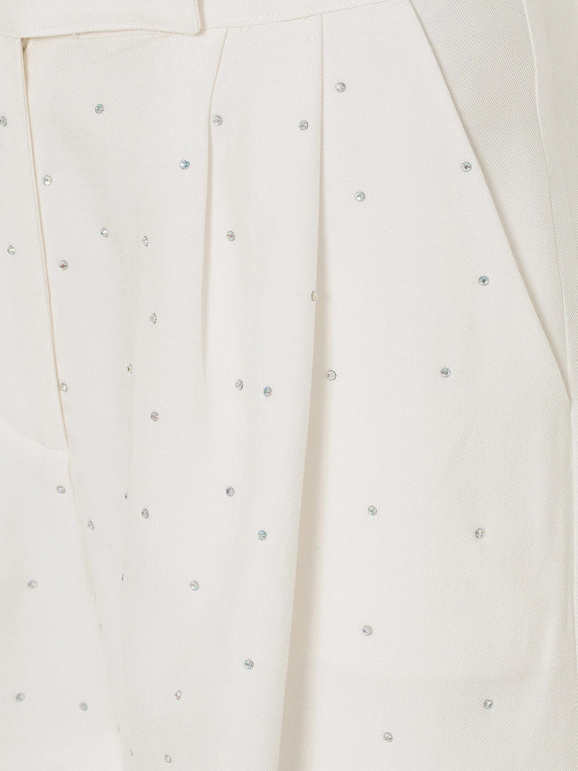 Embellished Shorts-Shorts-NOCTURNE-XS-Ecru-Urbanheer