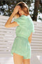 Embroidered Floral Short-Sleeve Romper-Romper-Endless Blu-S-SAGE-Urbanheer
