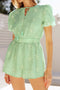 Embroidered Floral Short-Sleeve Romper-Romper-Endless Blu-S-SAGE-Urbanheer