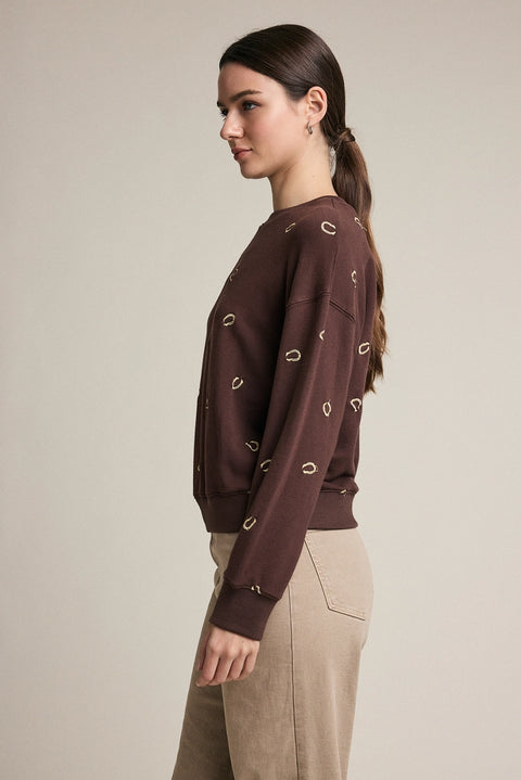 Embroidered Horseshoe Sweatshirt