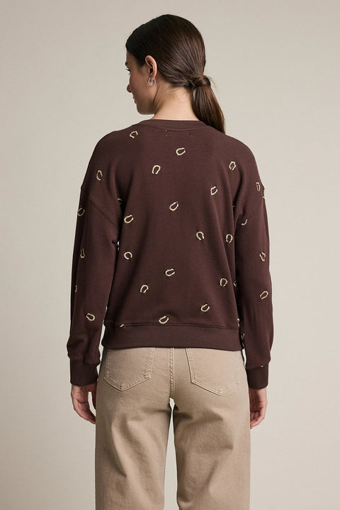 Embroidered Horseshoe Sweatshirt