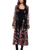 Embroidered Mesh Duster Jacket