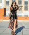 Embroidered Mesh Duster Jacket