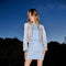 Embroidered Studded Denim Jacket-Jacket-Blue B-S-LIGHT WASH-Urbanheer