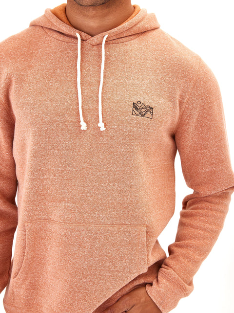 Embroidered Triblend Fleece Hoodie