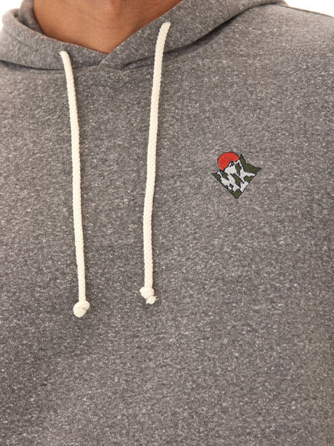 Embroidered Triblend Fleece Hoodie