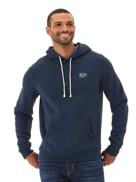 Embroidered Triblend Fleece Hoodie