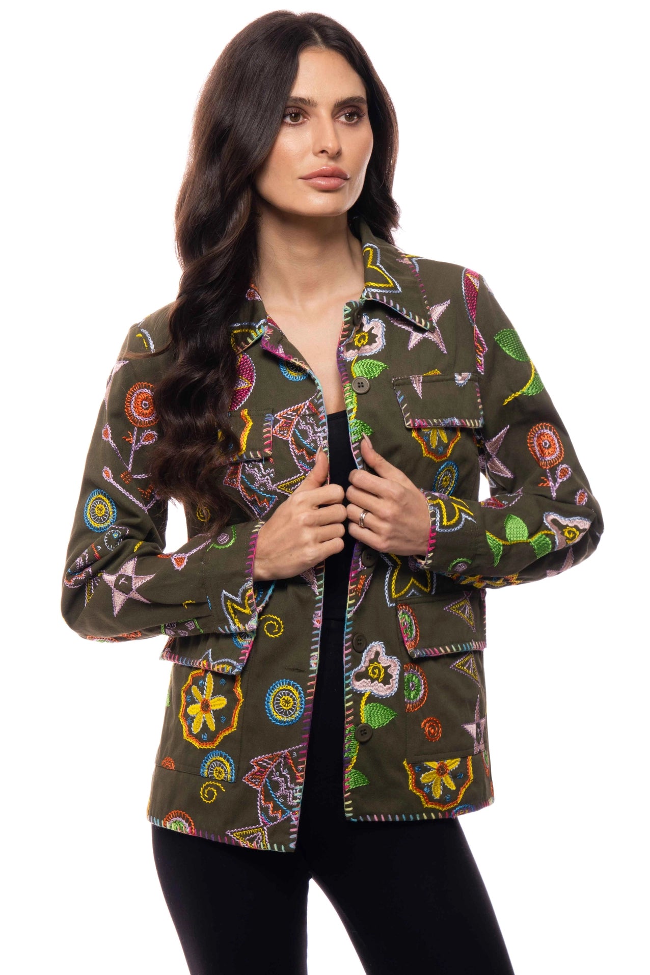 Embroidered Utility Jacket