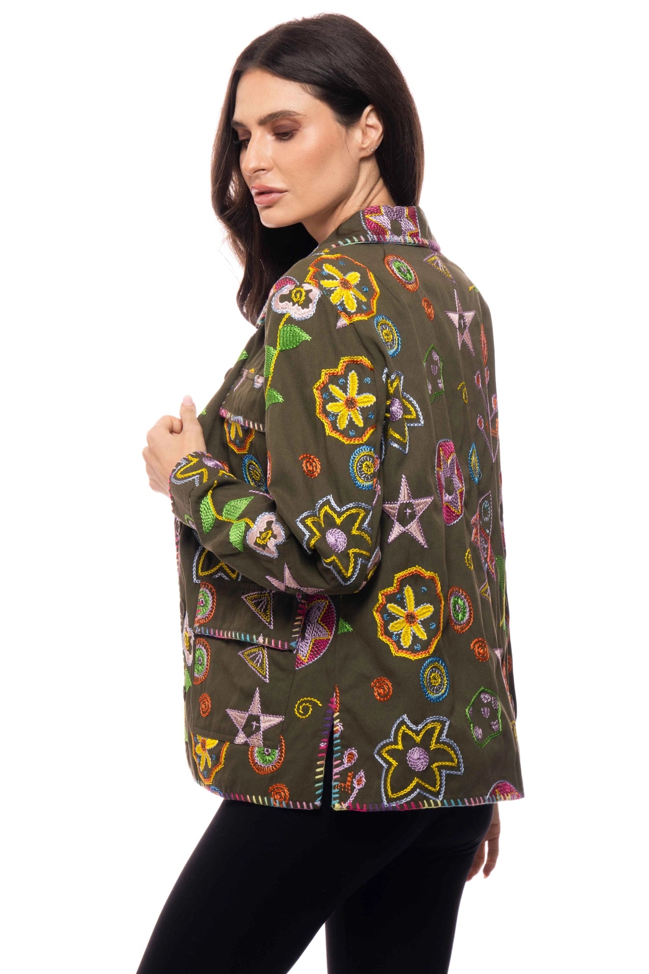 Embroidered Utility Jacket