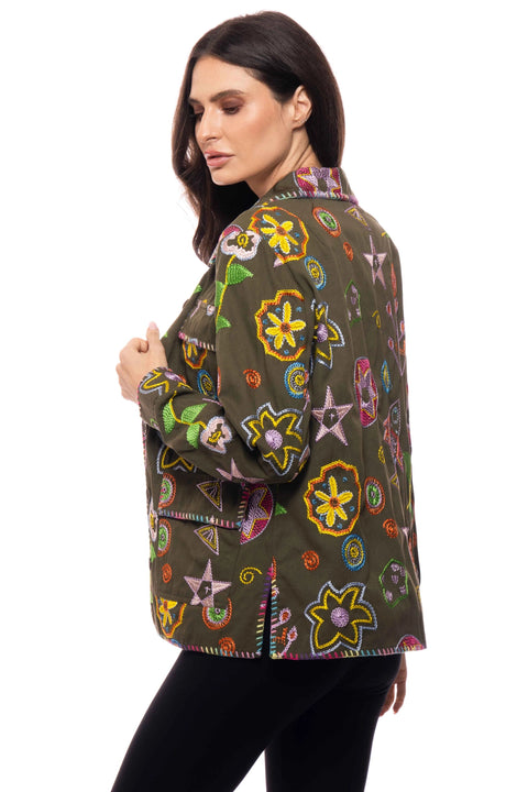 Embroidered Utility Jacket